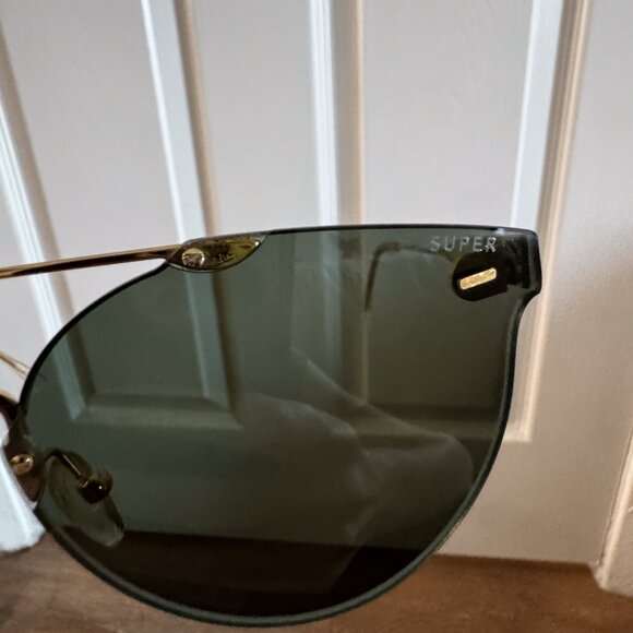 SUPER by RETROSUPERFUTURE Tuttolente Giaguaro Sunglasses with Green Zeiss Lenses main image 11